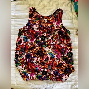 Merona Colorful Paisley Tank size S